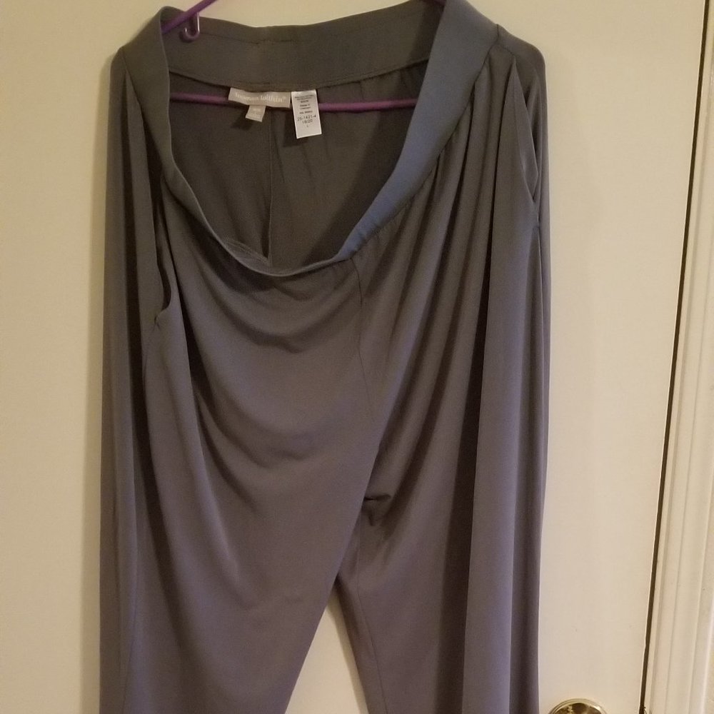 Gray Woman Within casual pants 18/20